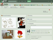 Tablet Screenshot of cherbo.deviantart.com