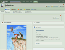 Tablet Screenshot of hockeyraven.deviantart.com