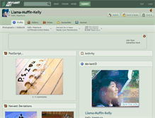 Tablet Screenshot of llama-muffin-kelly.deviantart.com