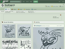 Tablet Screenshot of blooddragon22.deviantart.com