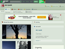 Tablet Screenshot of alex-spade.deviantart.com