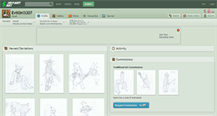 Desktop Screenshot of evilgirl3207.deviantart.com