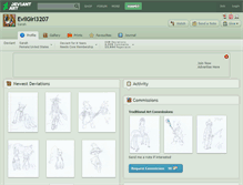 Tablet Screenshot of evilgirl3207.deviantart.com
