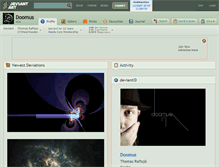 Tablet Screenshot of doomus.deviantart.com