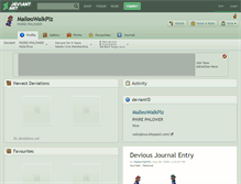 Tablet Screenshot of malleowalkplz.deviantart.com