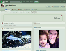 Tablet Screenshot of i-just-dont-know.deviantart.com