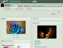 Tablet Screenshot of mariquez.deviantart.com