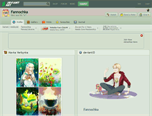 Tablet Screenshot of fannochka.deviantart.com