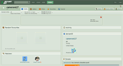 Desktop Screenshot of cameron627.deviantart.com