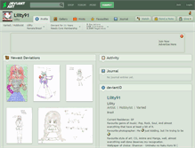 Tablet Screenshot of lility91.deviantart.com
