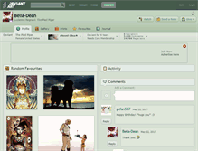 Tablet Screenshot of bella-dean.deviantart.com