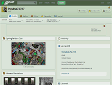 Tablet Screenshot of incubus72787.deviantart.com