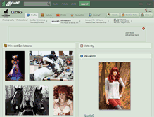 Tablet Screenshot of luciag.deviantart.com