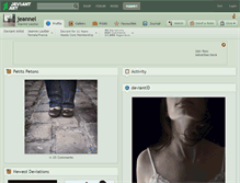 Tablet Screenshot of jeannel.deviantart.com