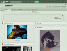 Tablet Screenshot of imonkey89.deviantart.com