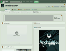 Tablet Screenshot of immortal-archangel.deviantart.com