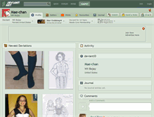 Tablet Screenshot of mae-chan.deviantart.com