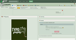 Desktop Screenshot of creamania.deviantart.com