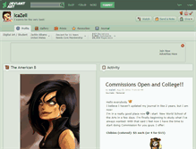 Tablet Screenshot of icazell.deviantart.com