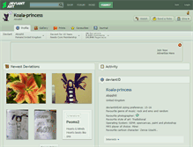 Tablet Screenshot of koala-princess.deviantart.com
