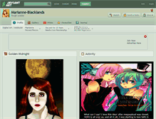 Tablet Screenshot of marianne-blacklands.deviantart.com