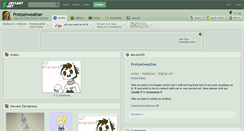 Desktop Screenshot of pretzelweather.deviantart.com