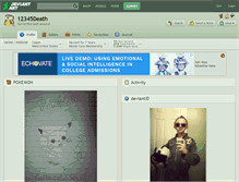 Tablet Screenshot of 12345death.deviantart.com