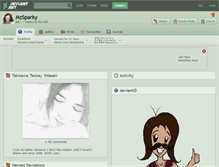 Tablet Screenshot of mzsparky.deviantart.com