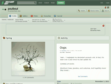 Tablet Screenshot of pouiboui.deviantart.com