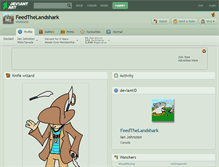 Tablet Screenshot of feedthelandshark.deviantart.com