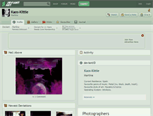 Tablet Screenshot of kaos-kittie.deviantart.com