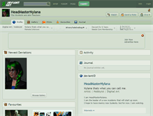 Tablet Screenshot of headmasternylana.deviantart.com