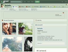 Tablet Screenshot of berkelia.deviantart.com