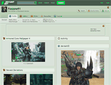 Tablet Screenshot of foxzone91.deviantart.com