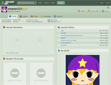 Tablet Screenshot of emanon333.deviantart.com