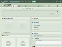 Tablet Screenshot of jamesp08.deviantart.com
