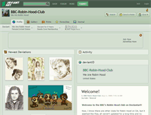 Tablet Screenshot of bbc-robin-hood-club.deviantart.com