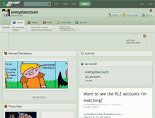 Tablet Screenshot of everyplzaccount.deviantart.com