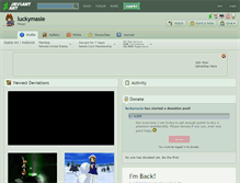 Tablet Screenshot of luckymasie.deviantart.com
