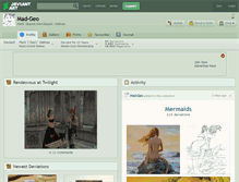 Tablet Screenshot of mad-geo.deviantart.com