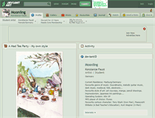 Tablet Screenshot of moonling.deviantart.com