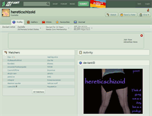 Tablet Screenshot of hereticschizoid.deviantart.com