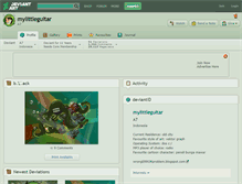 Tablet Screenshot of mylittleguitar.deviantart.com
