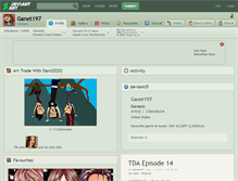 Tablet Screenshot of ganet197.deviantart.com