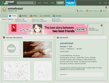 Tablet Screenshot of animefireball.deviantart.com