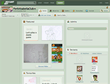 Tablet Screenshot of ferbxisabellaclub.deviantart.com