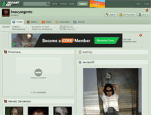 Tablet Screenshot of heavyargento.deviantart.com