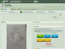 Tablet Screenshot of king-kipp.deviantart.com