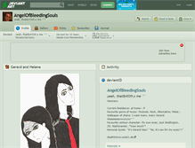Tablet Screenshot of angelofbleedingsouls.deviantart.com