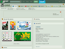 Tablet Screenshot of anakost.deviantart.com